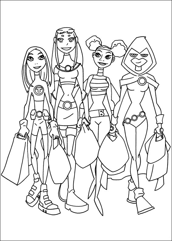 Teen Titans Go Coloring