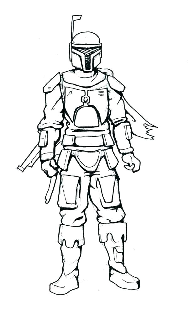 Boba Fett Coloring Pages