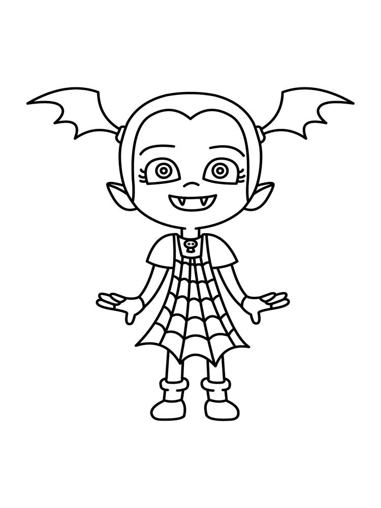 Adorable Vampirina Coloring Pages