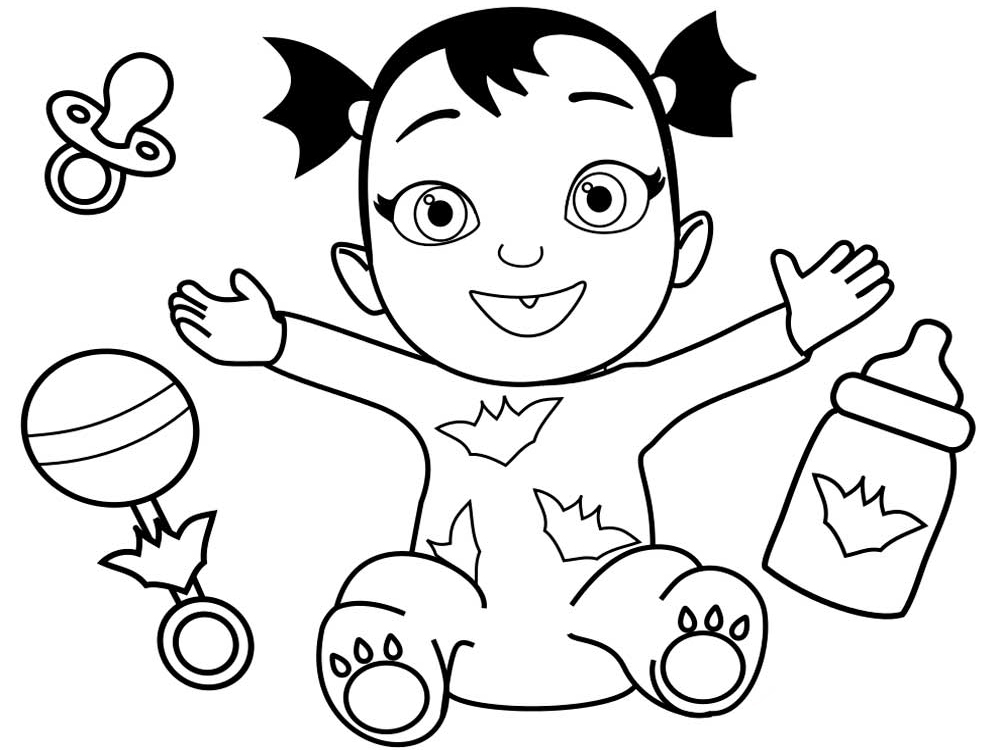 Baby Vampirina Coloring Page