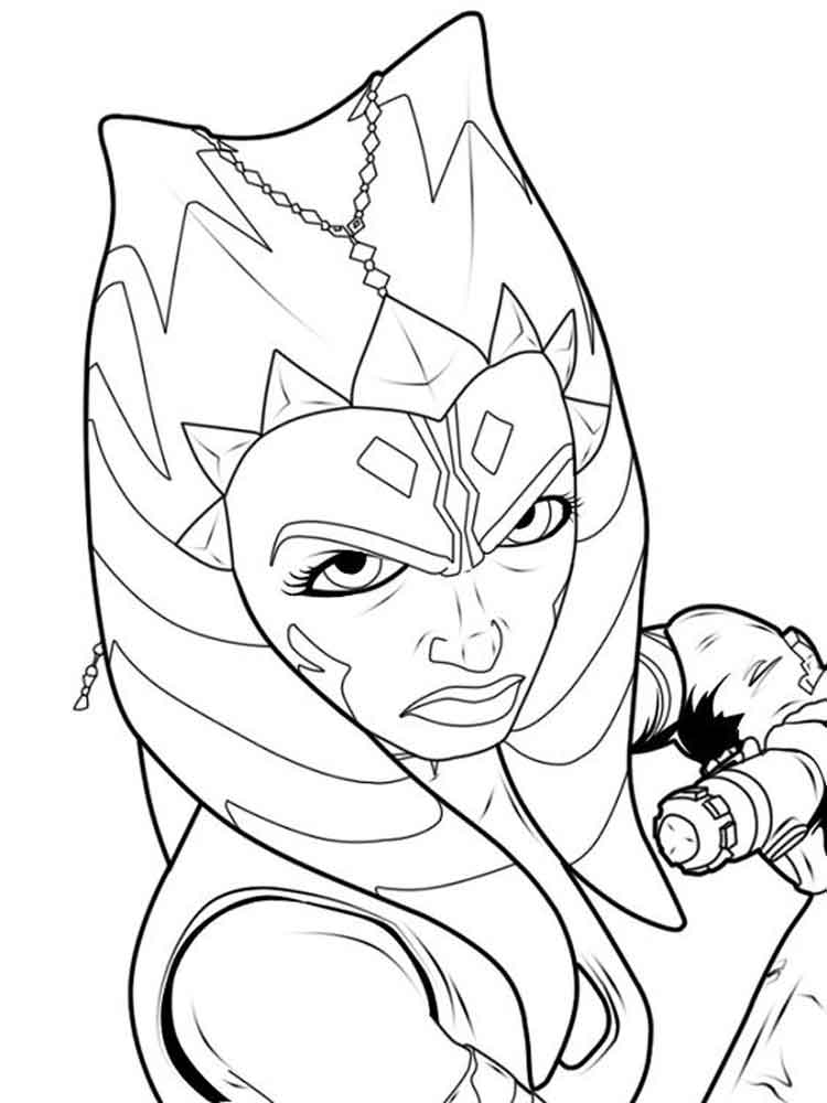 Ahsoka Tano Coloring Page