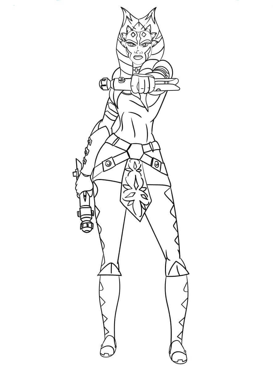 Ahsoka Tano Coloring Pages