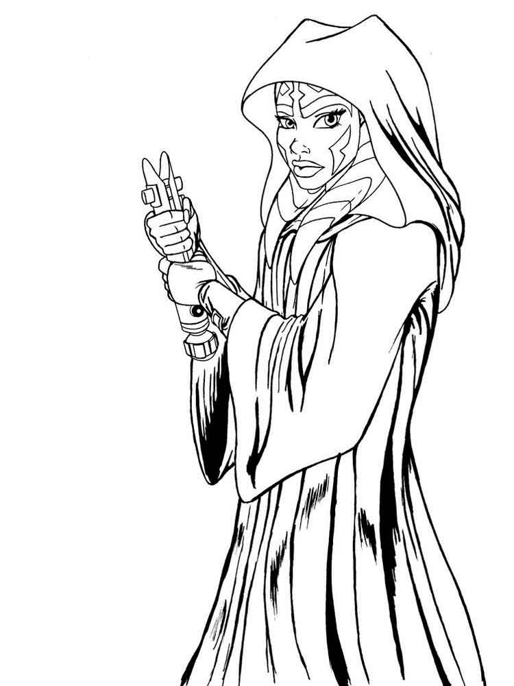 Ahsoka Tano Printable Coloring Pages