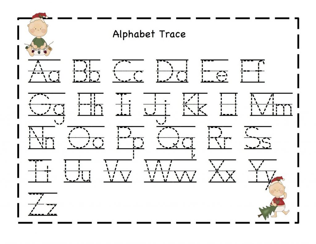 Alphabet Trace Worksheet