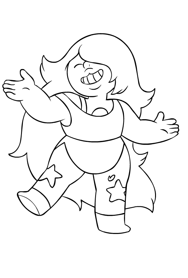 Amethyst Steven Universe Coloring Pages