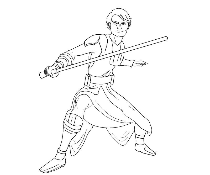 Anakin Skywalker Coloring Page (2)