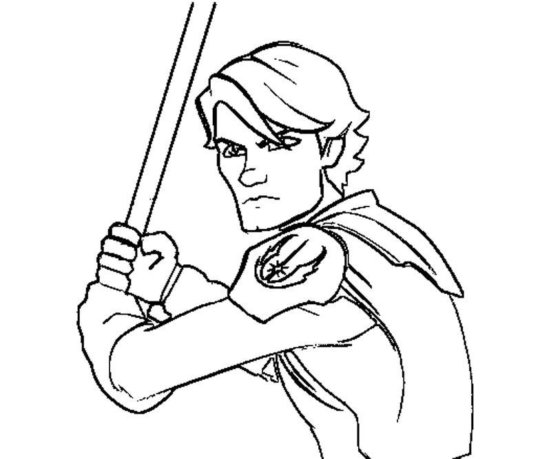 Anakin Skywalker Coloring Page