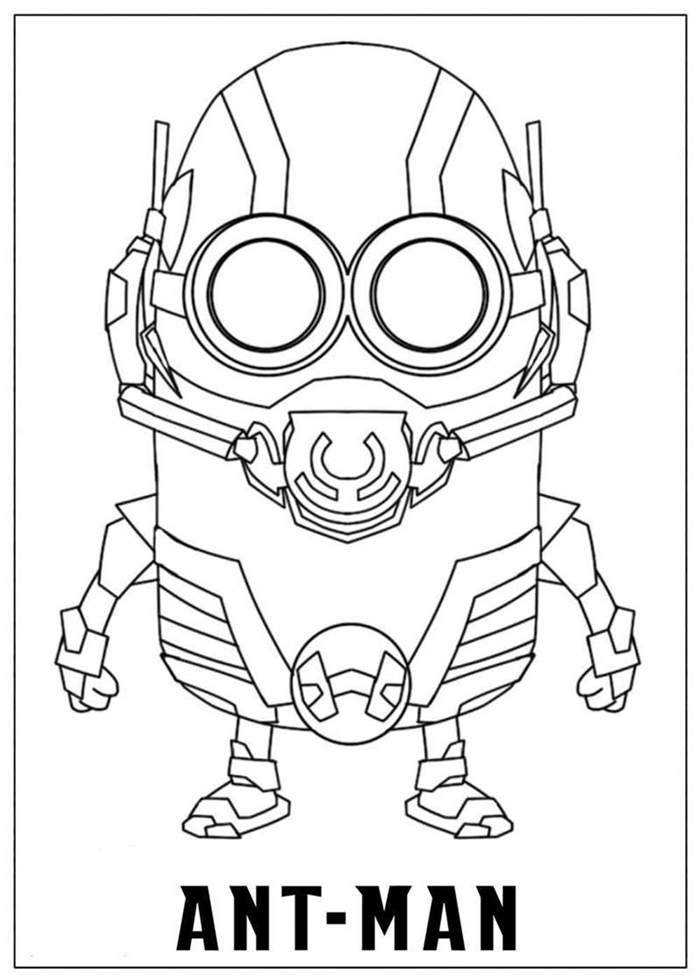 Ant Man Coloring Page Printables