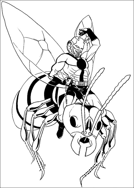 Ant Man Coloring Page