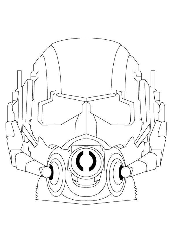 Ant Man Face Coloring Page