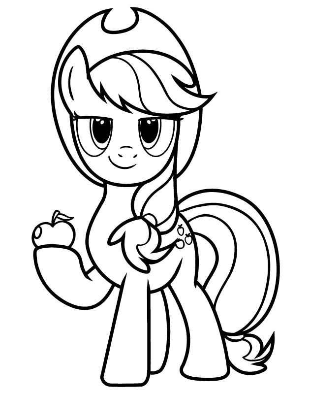 Applejack Coloring Pages