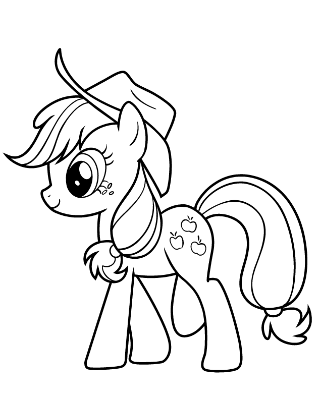 Applejack Coloring Printables