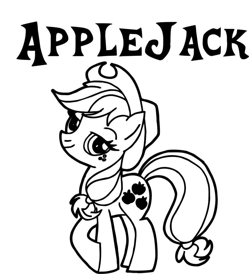 Applejack Coloring Printables