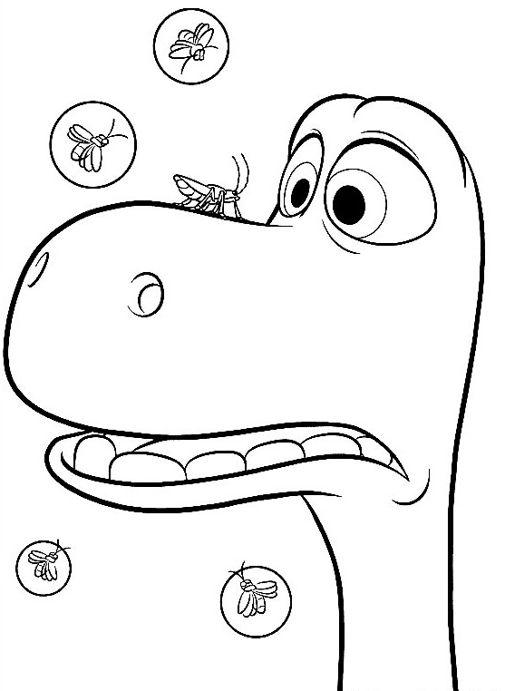 Arlo Meets Bugs Good Dinosaur Coloring Pages