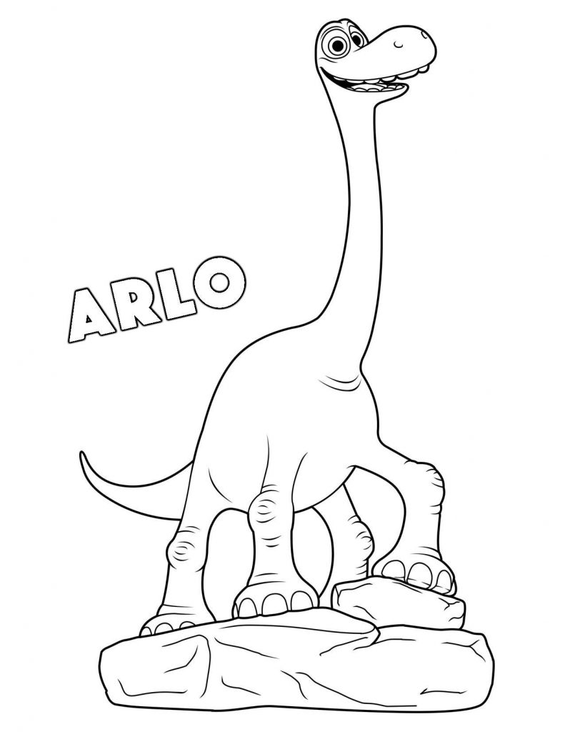 Arlo The Good Dinosaur Coloring Pages