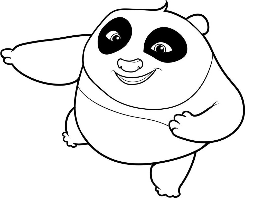 Baby Kung Fu Panda Coloring Pages