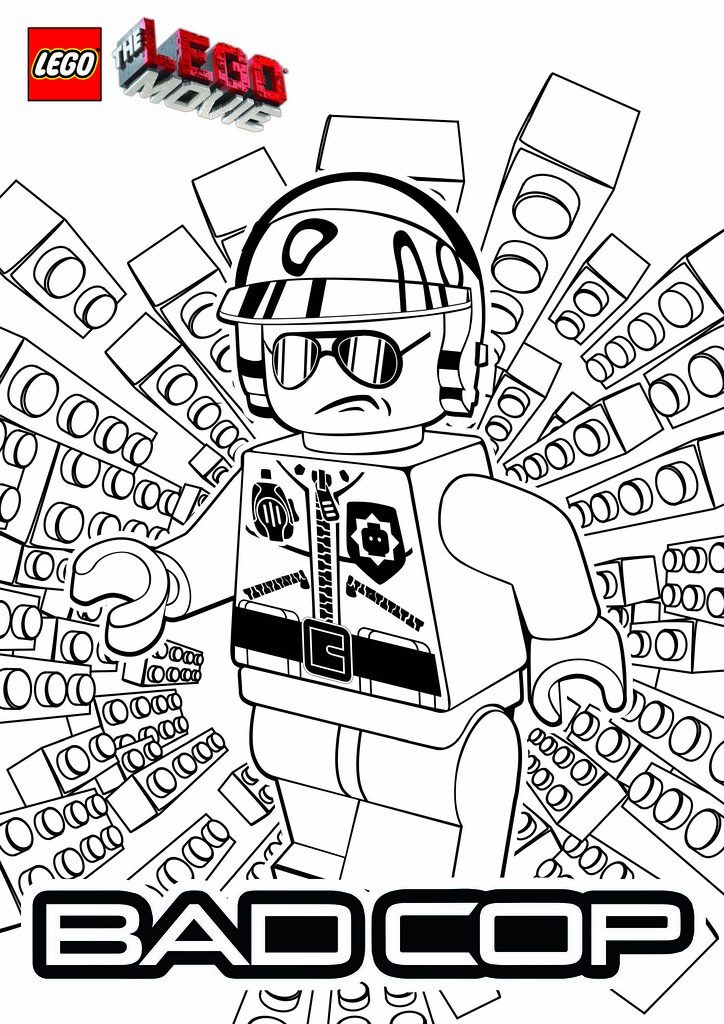 Bad Cop - Lego Movie Coloring Pages