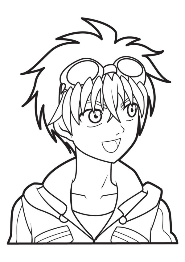 Bakugan Dan Kuso Coloring Page