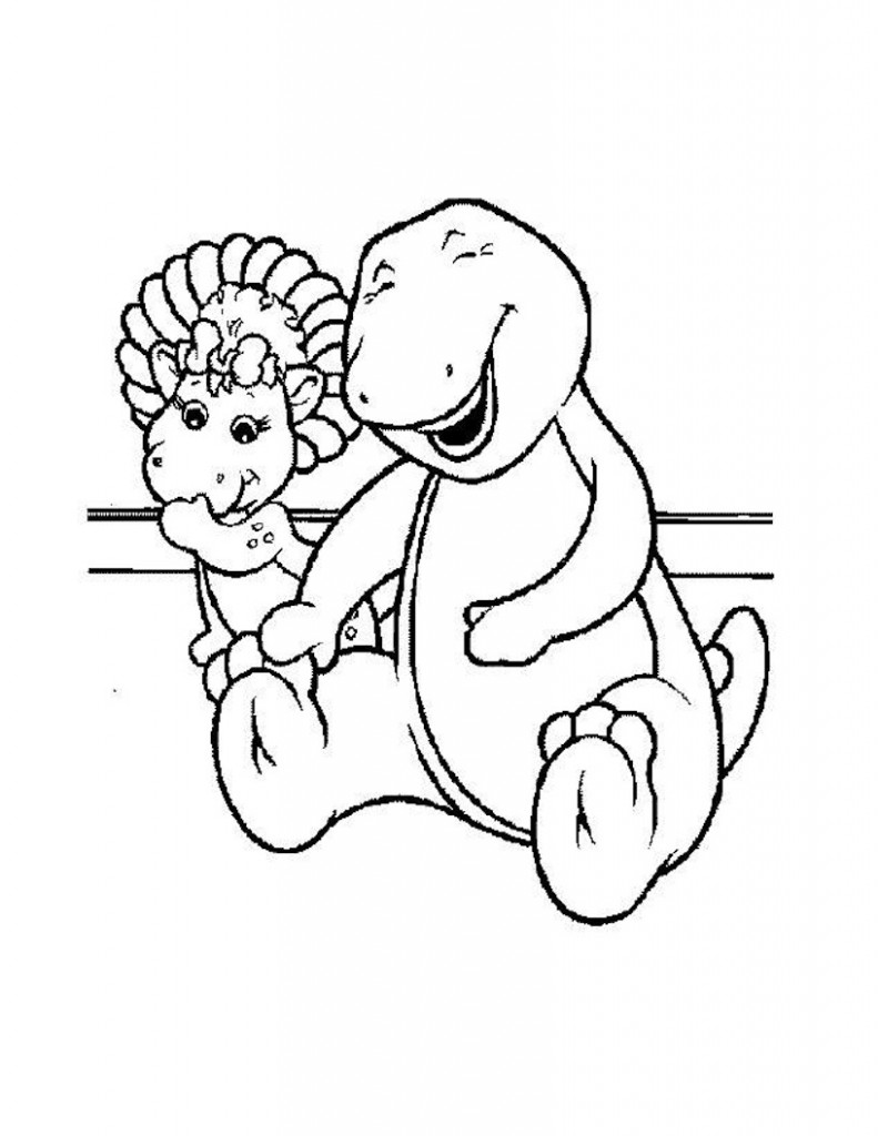 Barney Coloring Pages Kids For Free