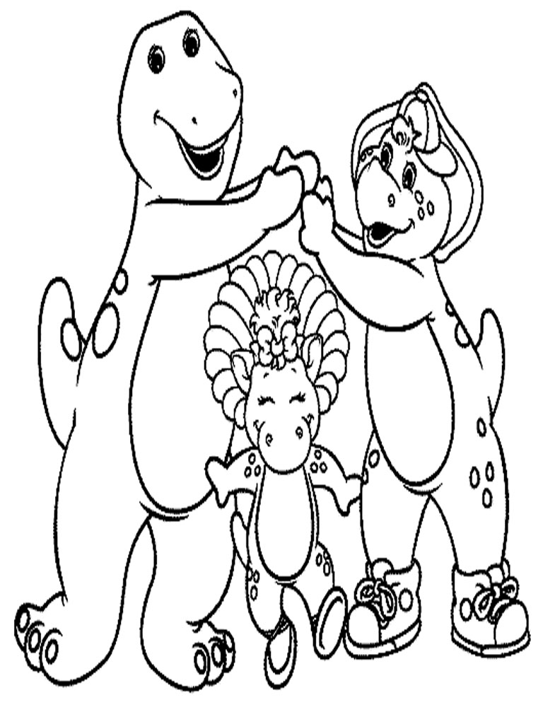 Barney Coloring Pages Kids