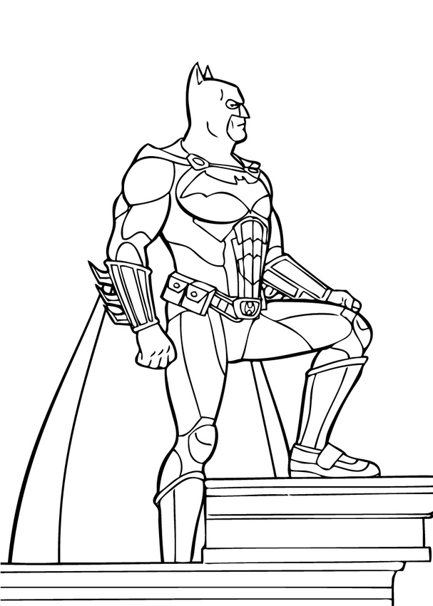 Batman Superhero Coloring Pages