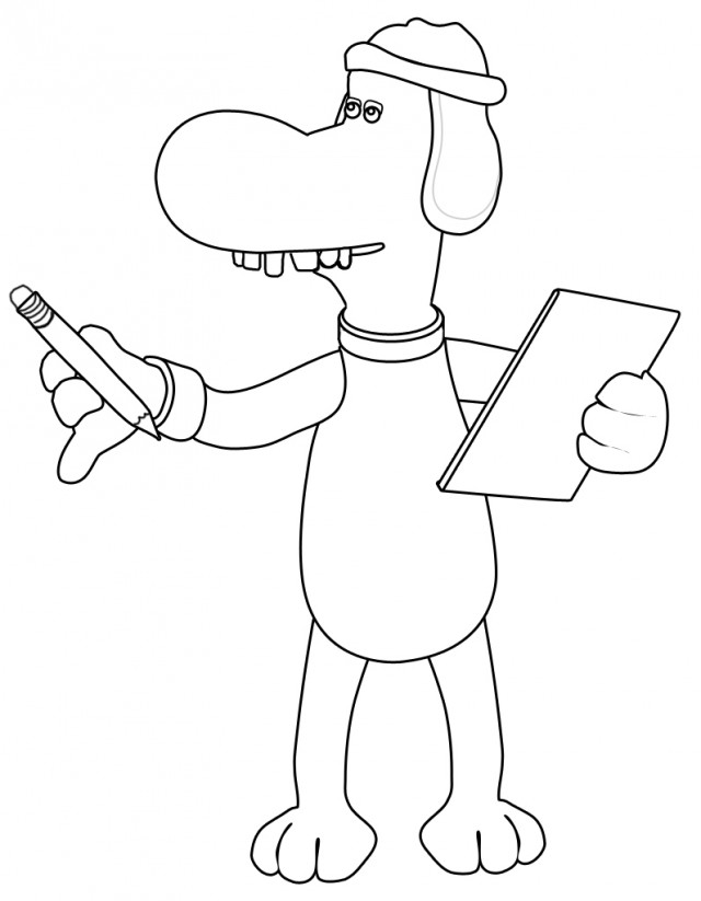 Bitzer Shaun The Sheep Coloring Pages