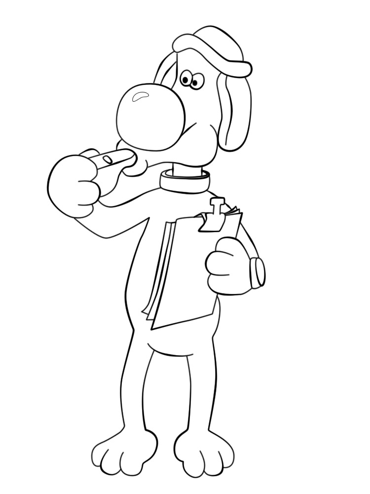 Bitzer Shaun The Sheep Coloring Pages