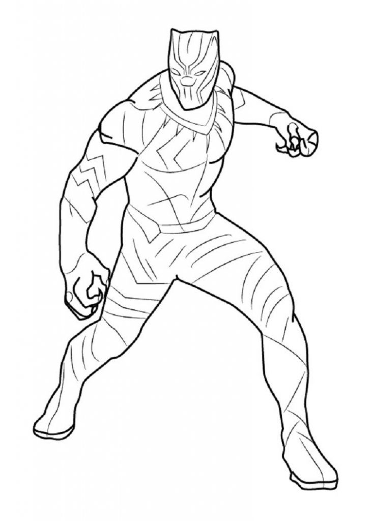 Black Panther Coloring Page