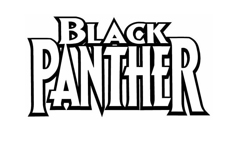 Black Panther Logo Coloring Page
