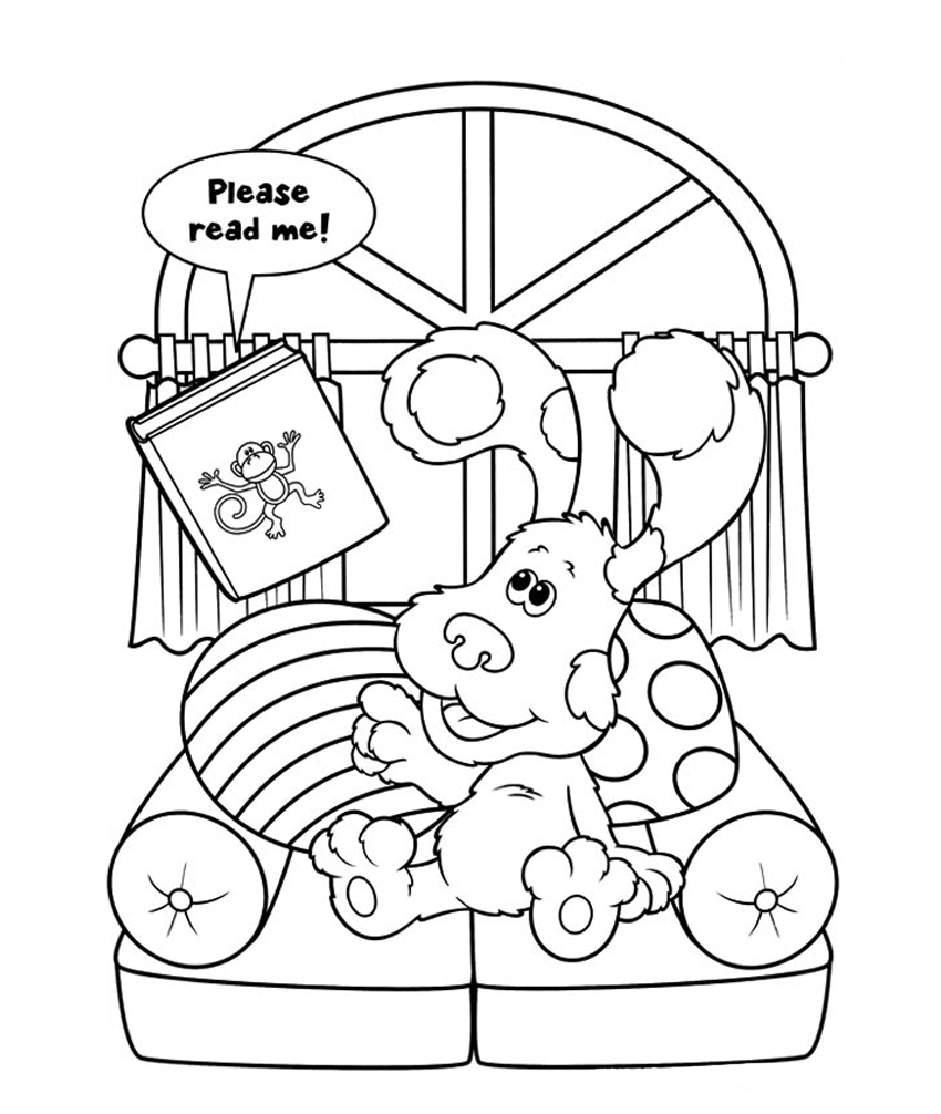 Blue Clues Coloring Pages