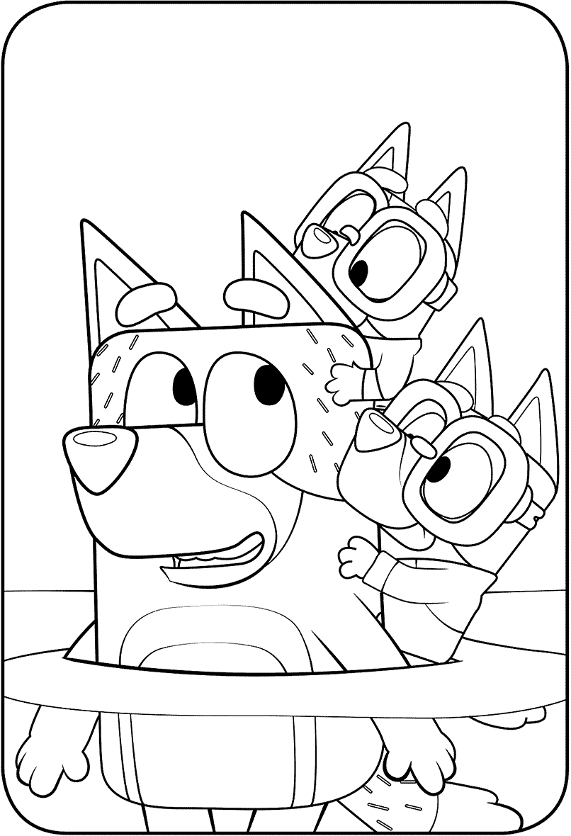 Bluey Coloring Pages