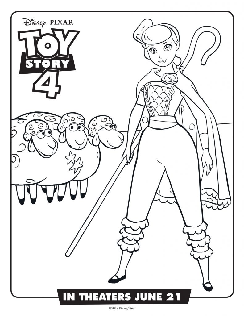 Bo Peep - Toy Story 4 Coloring Pages