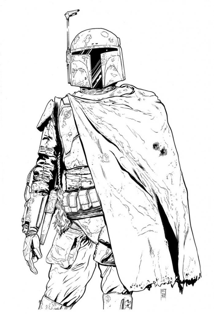 Boba Fett Coloring Page