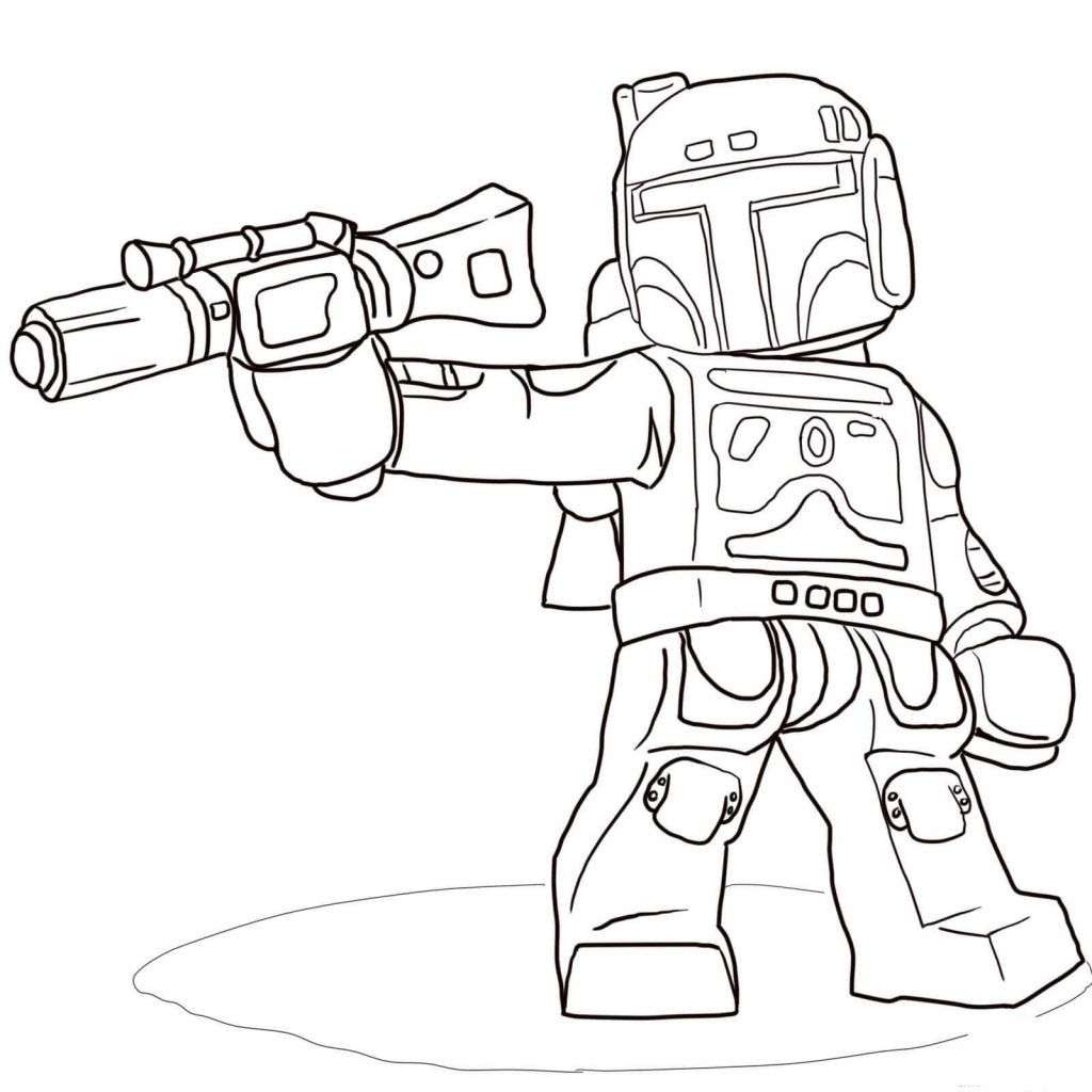 Boba Fett Lego Star Wars Coloring Pages