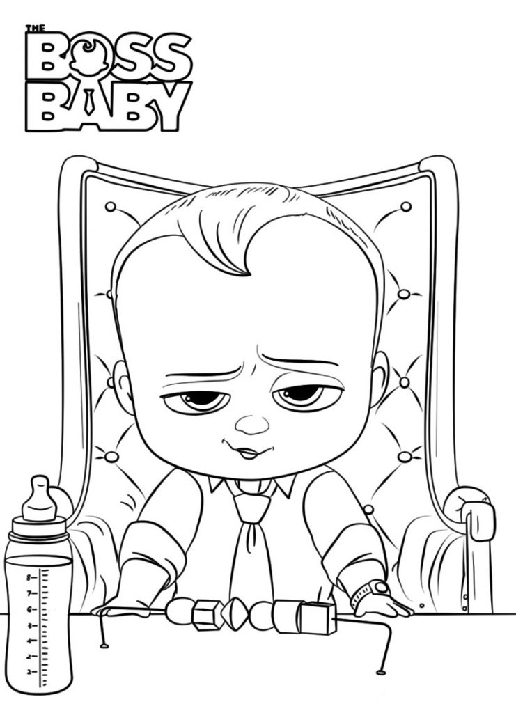 Boss Baby Coloring Page