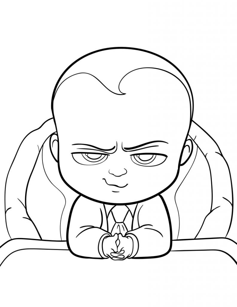 Boss Baby Coloring Page