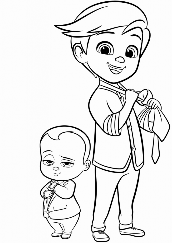 Boss Baby Coloring Pages