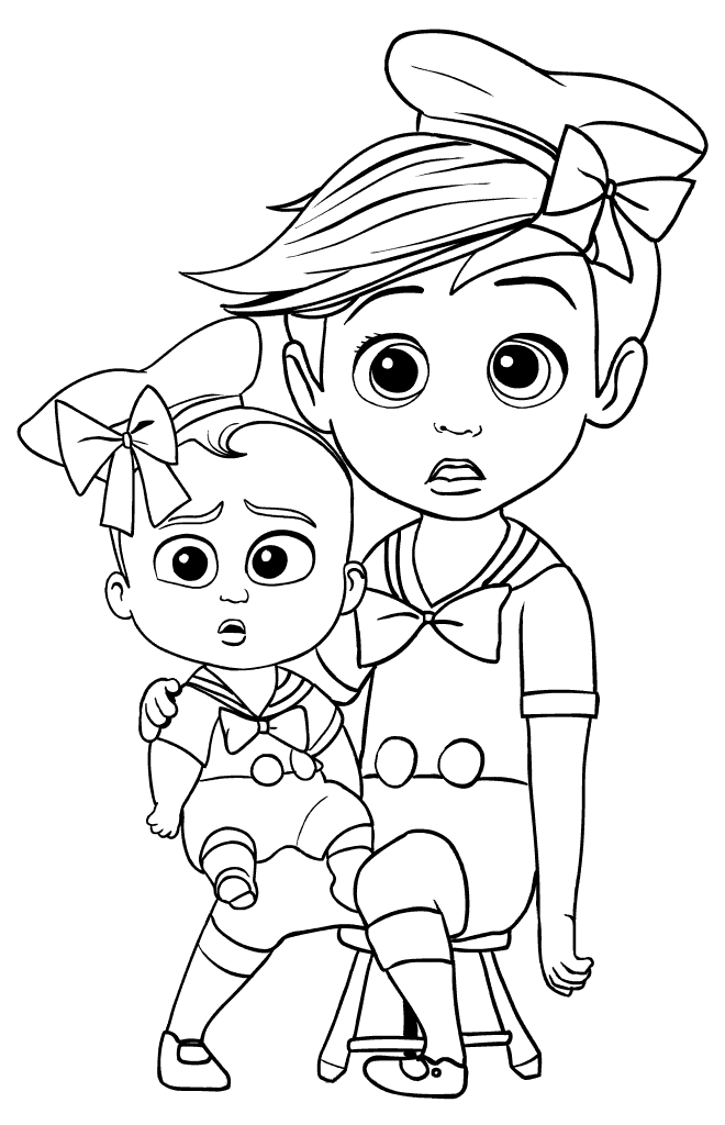 Boss Baby Printable Coloring Page Free
