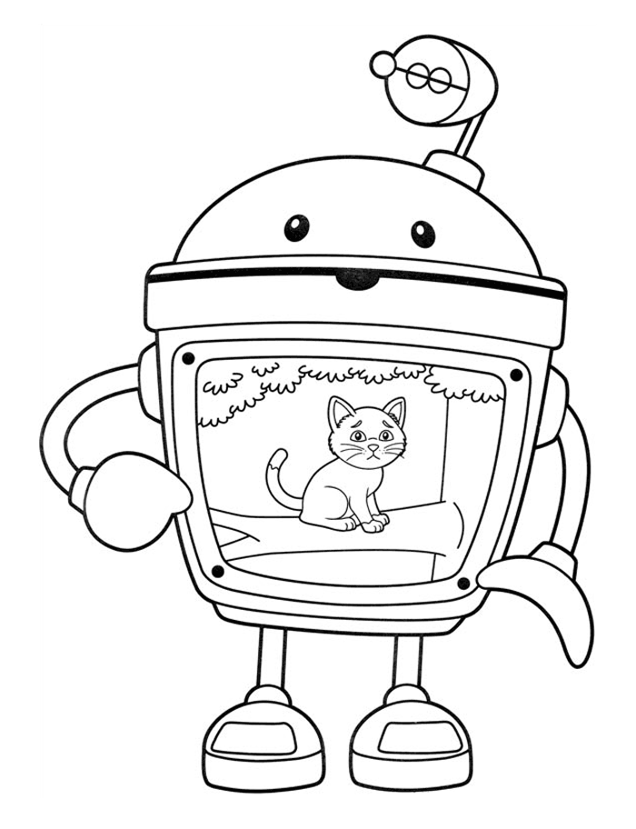 Bot Team Umizoomi Coloring Pages