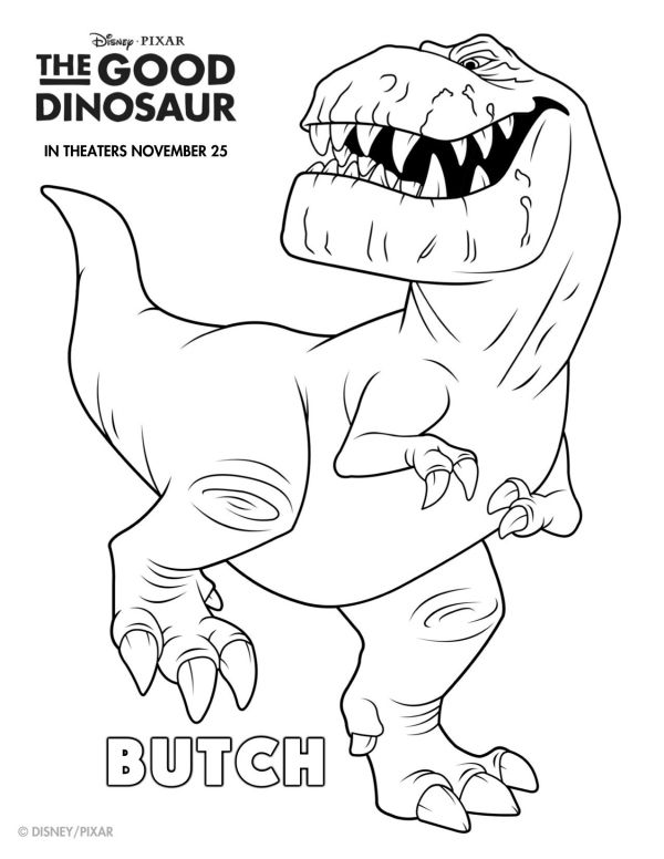 Butch Good Dinosaur Coloring Pages