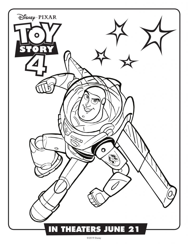 Buzz - Toy Story 4 Movie Coloring Pages
