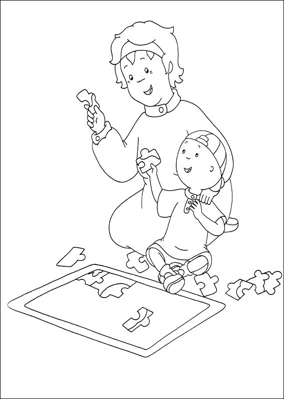 Caillou Coloring Page Free Printables