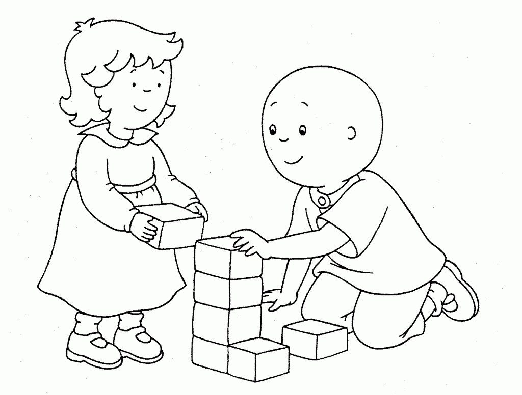Caillou Coloring Pages Printables