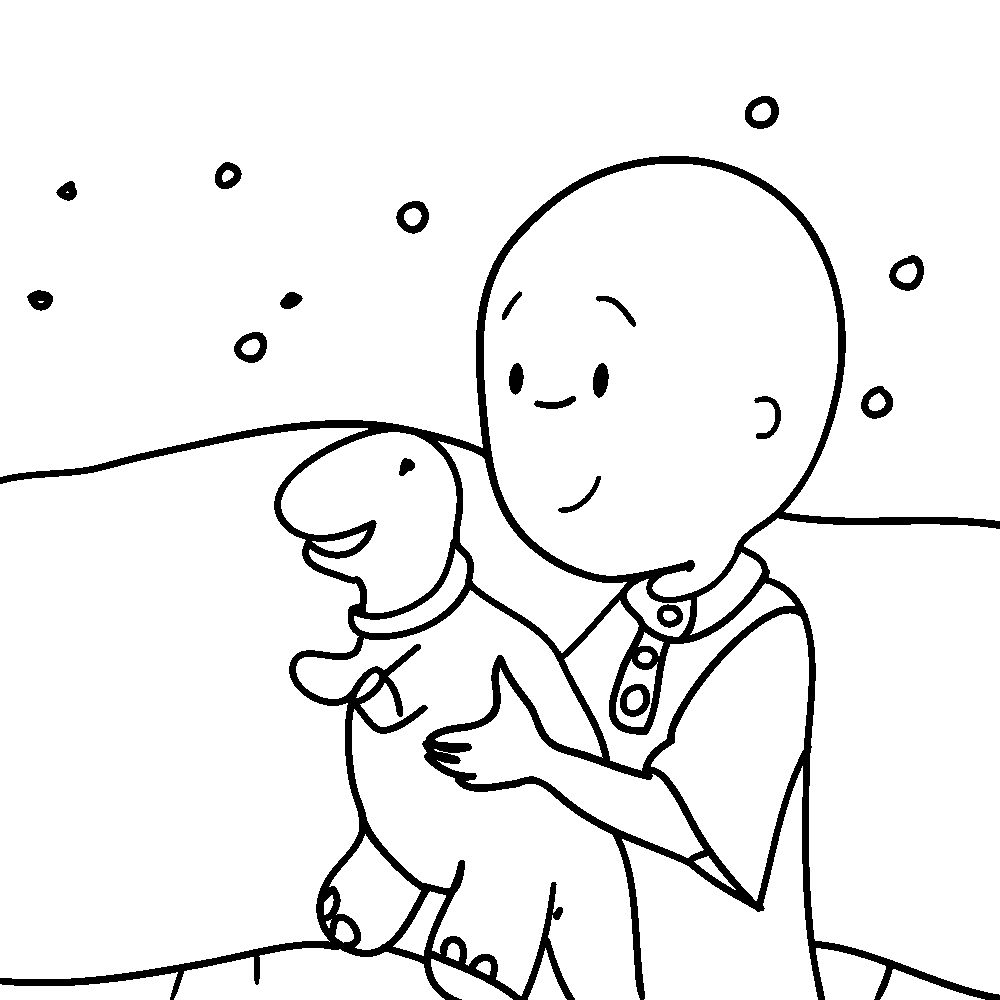 Caillou Coloring Pages