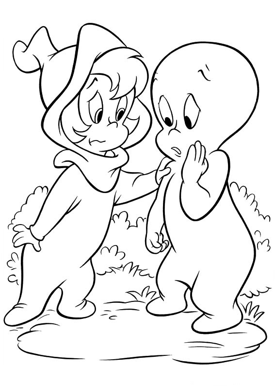 Casper And Wendy Coloring Pages