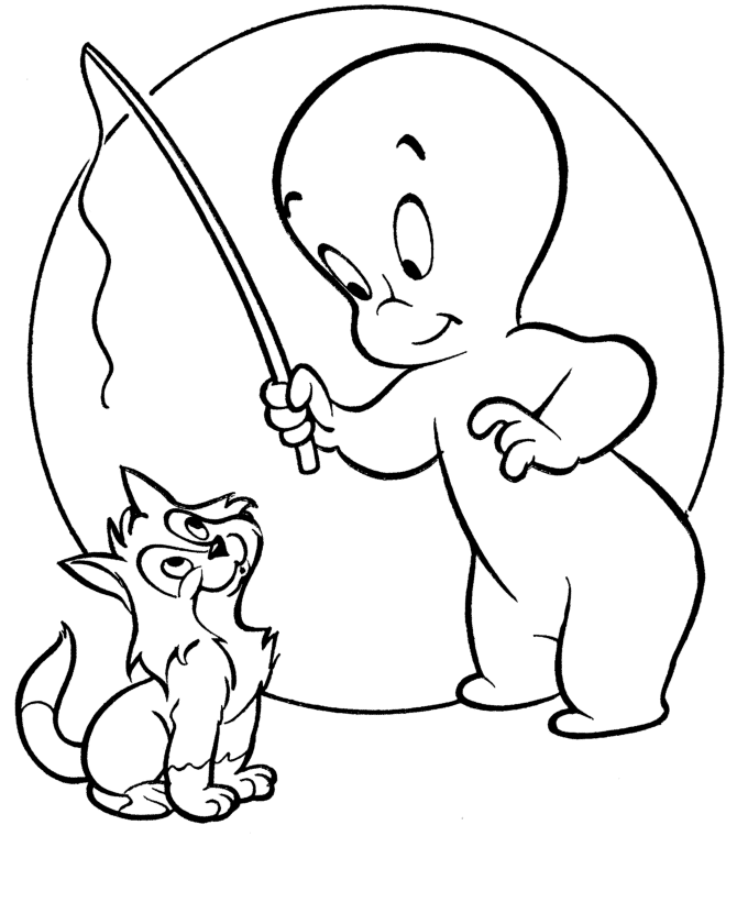 Casper Coloring Page