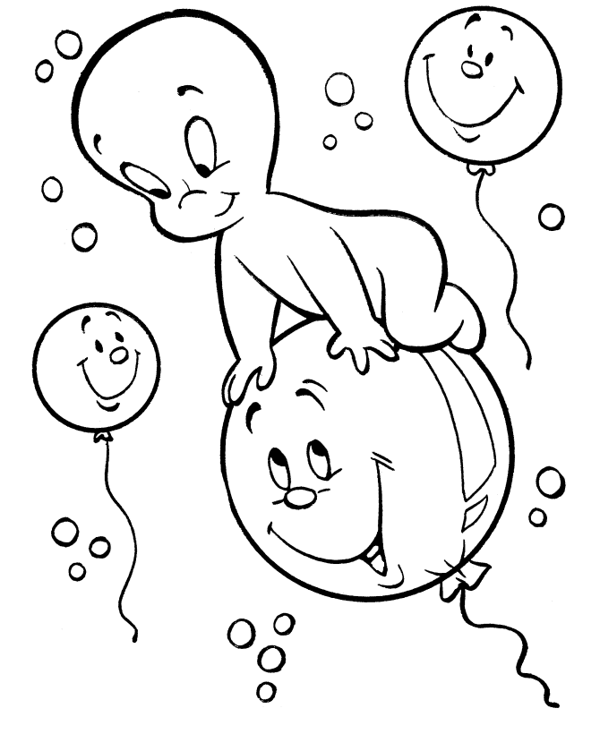 Casper Coloring Pages