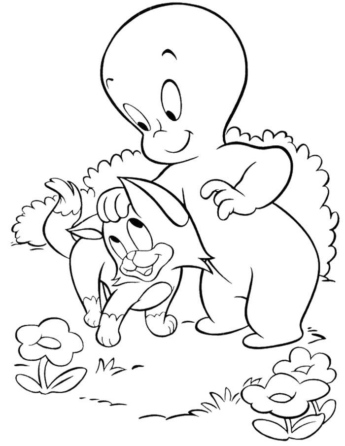 Casper Has A Friend Coloring Pages