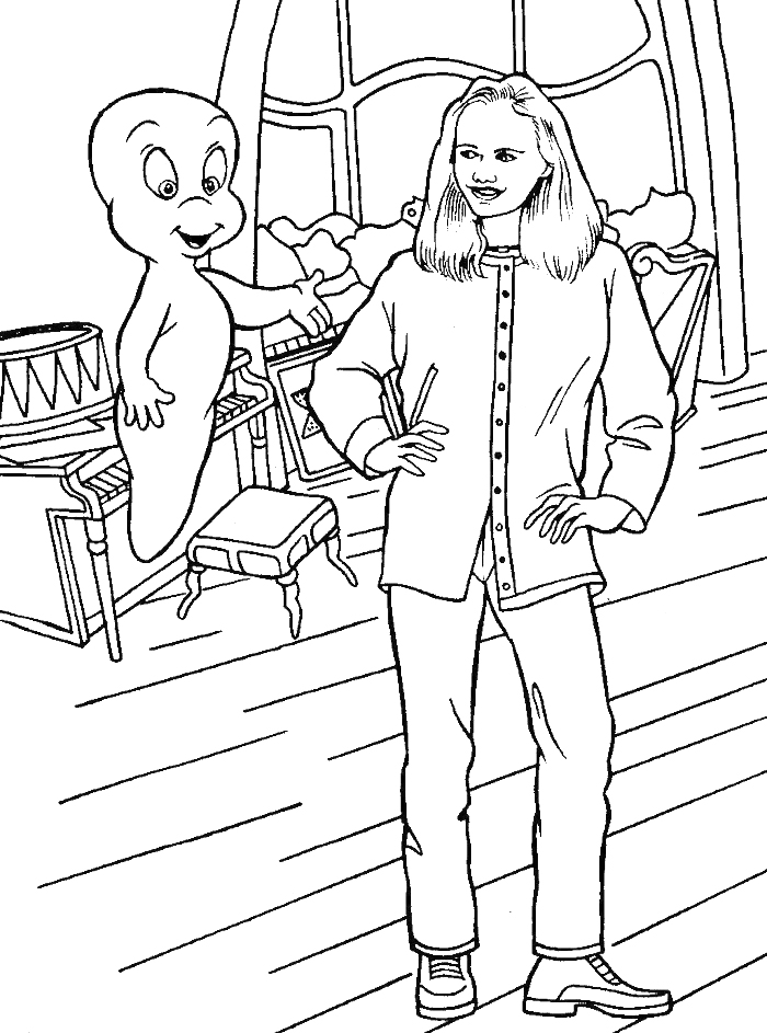 Casper Movie Coloring Pages