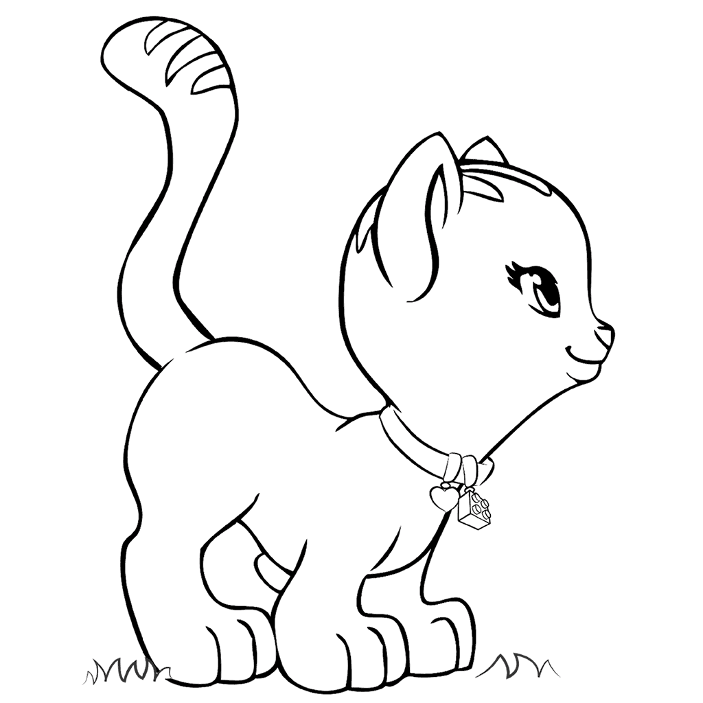 Cat Lego Friends Coloring Pages